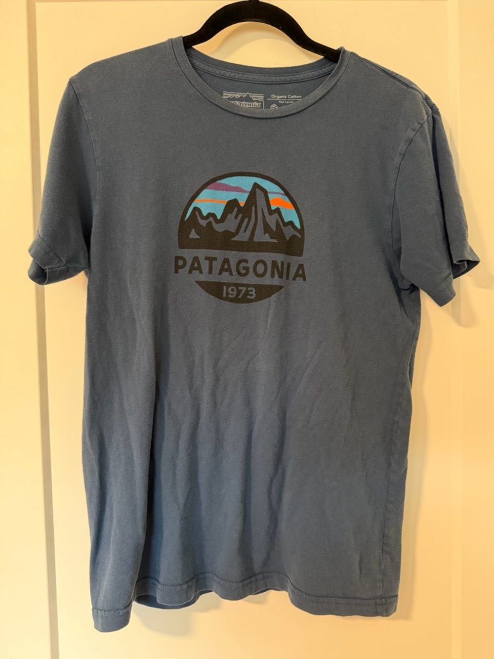 Patagonia Mens 1973 Logo T-Shirt
Medium Slim Fit Organic Cotton Blue
Tee